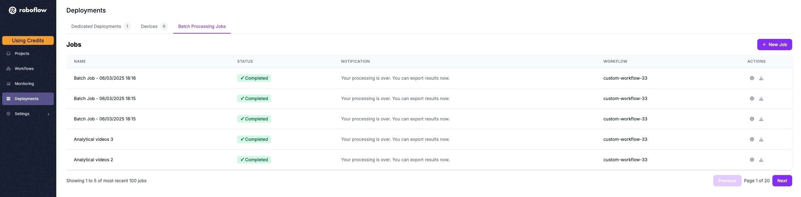 Batch Processing UI